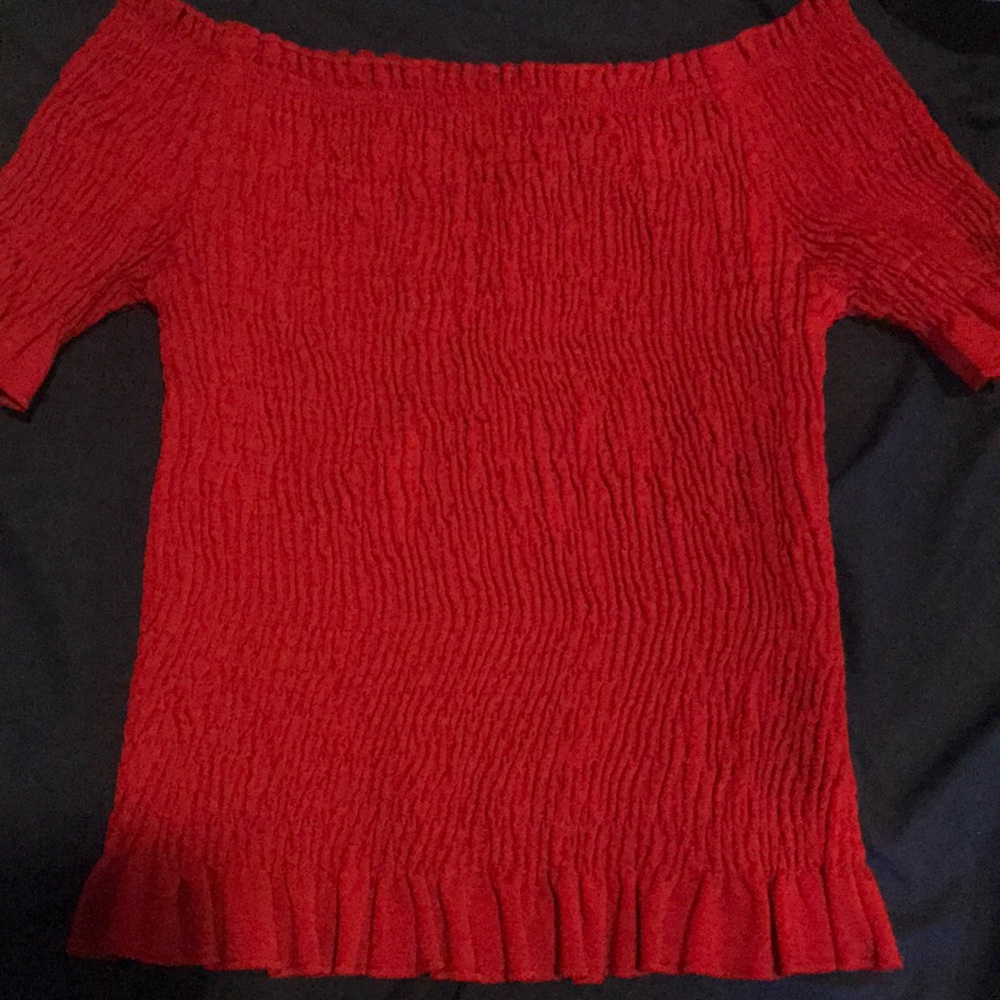 Red Off the shoulder